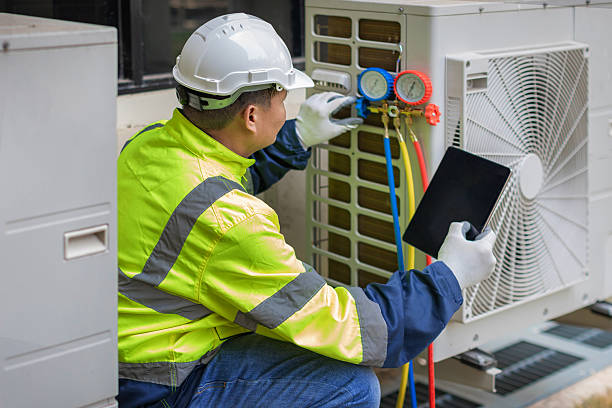 Professional Air Conditioning Repair technician working in Lehi, UT